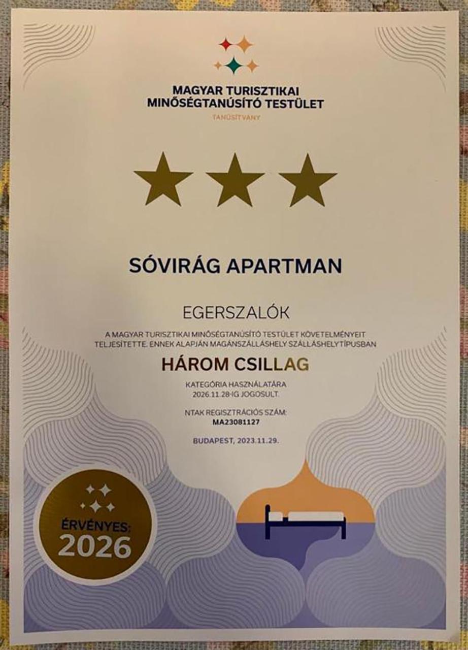 Sovirag Apartman Egerszalók Kültér fotó